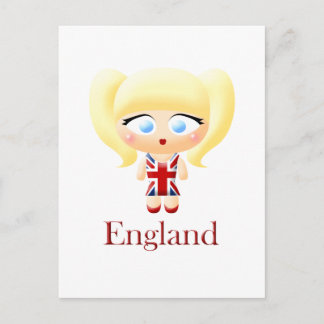 British Girl Postkarte