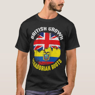 British Grown Ecuadorian Roots Vintag Flags für M T-Shirt
