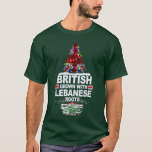 British Grown mit libanesischem Roots-Geschenk für T-Shirt