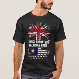 British Grown mit malaysischer Roots UK Flag Engla T-Shirt