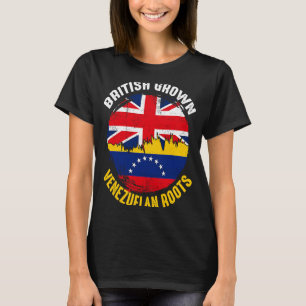 British Grown Venezuelan Roots Vintag Flags für M T-Shirt