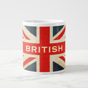 British Grunge Union Jack Jumbo Coffee Tasse