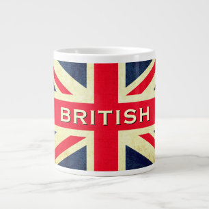 British Grunge Union Jack Jumbo Tea Tasse