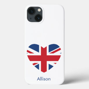 British Heart - Union Jack Flag - Personalisiert Case-Mate iPhone Hülle