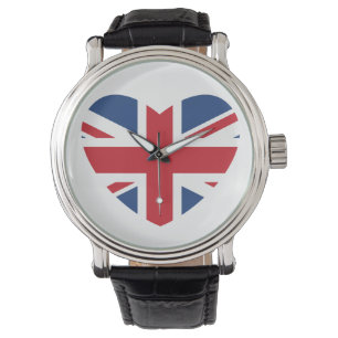 British Heart Watch - Union Jack Flag Armbanduhr
