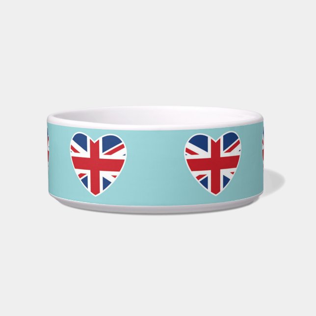 British Hearts - Union Jack Light Blue Napf (Vorderseite)