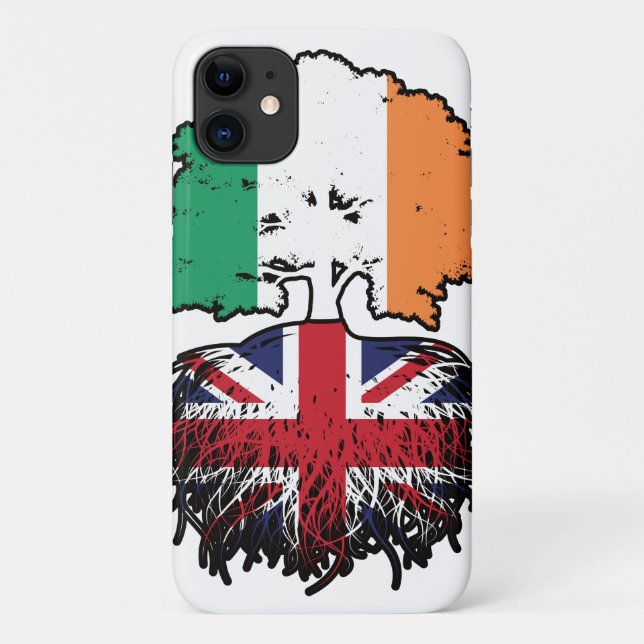 British Irish Ireland Treots Flag Case-Mate iPhone Hülle (Rückseite)