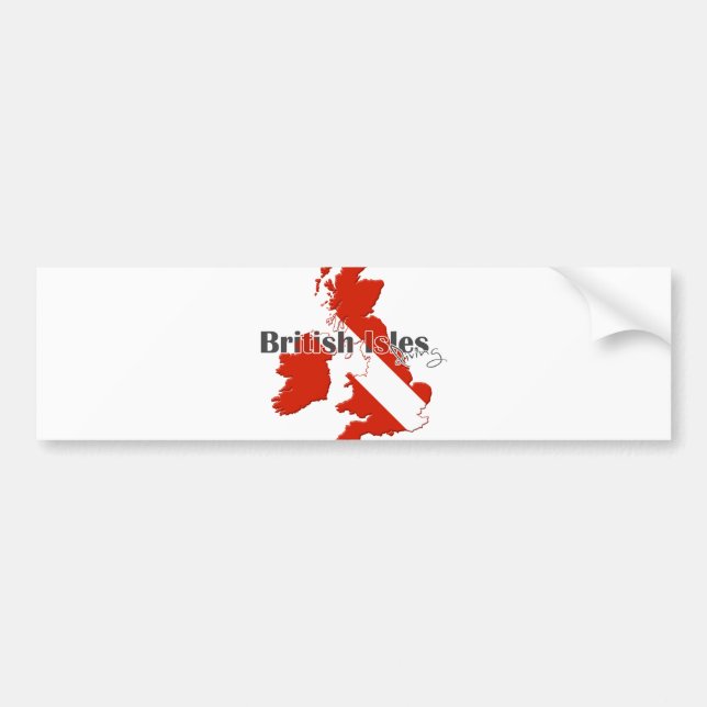 British Isles Diving Autoaufkleber (Vorne)