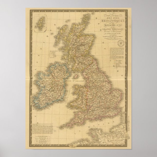 British Isles Map Poster (Vorne)