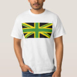 British - Jamaikanische Union Jack Flag  T-Shirt<br><div class="desc">British - Jamaikanischer Union Jack Flag T - Shirt</div>