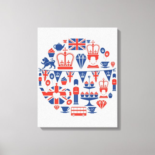 British Jubilee Icons Leinwanddruck (Vorderseite)