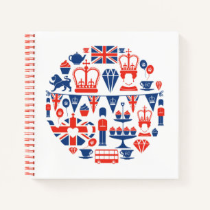 British Jubilee Icons Notizbuch