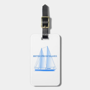 British Jungfrau Islands Coastal Nautical Sailing Gepäckanhänger