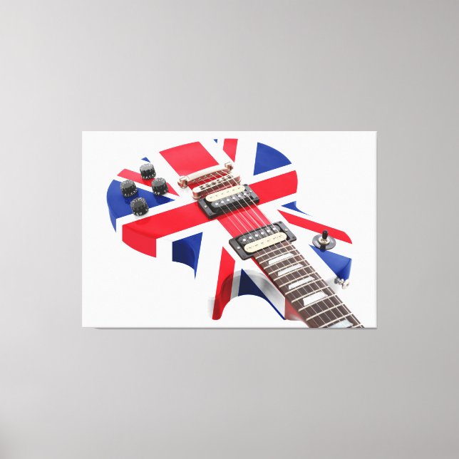 BRITISH KOMMT 40x60 GUITAR Leinwanddruck (Vorderseite)