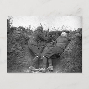British Machine Gunners Postkarte