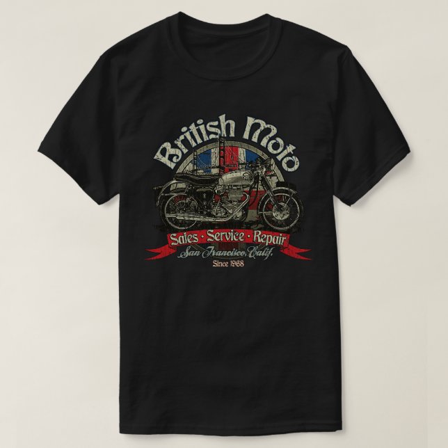 British Moto San Francisco 1968 T-Shirt (Design vorne)