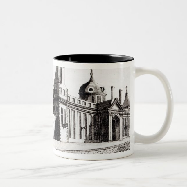 British Museum in großer Russell-Straße Zweifarbige Tasse (Rechts)