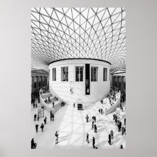 BRITISH MUSEUM, LONDON, GROSSBRITANNIEN POSTER