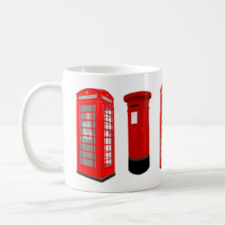 British Phone Booth & Post Box Mug Kaffeetasse