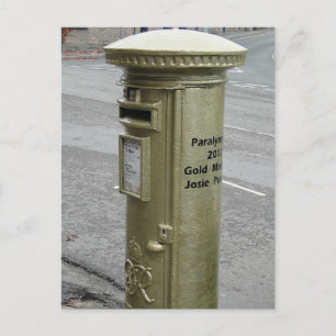 British pillar box - George VI Postkarte