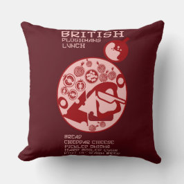 British Ploughmans Pub Mittagessen Kissen