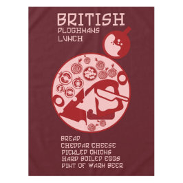 British Ploughmans Pub Mittagessen Tischdecke