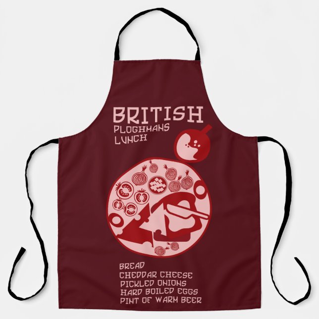 British Plowman Mittagessen Schürze (Vorderseite)
