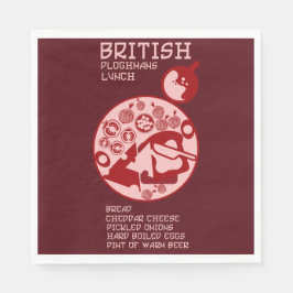 British Plowman Mittagessen Serviette