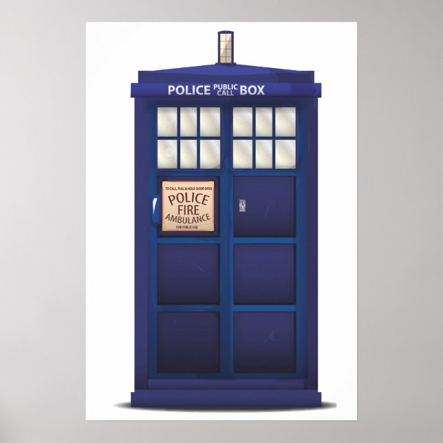 British Police Box Poster (Vorne)