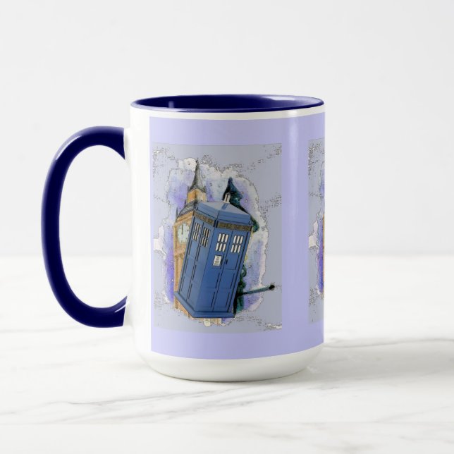 British Police Call Box Tasse (Links)