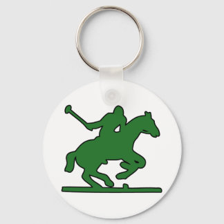 British Polo Sport Horse Player Silhouette Ponies Schlüsselanhänger