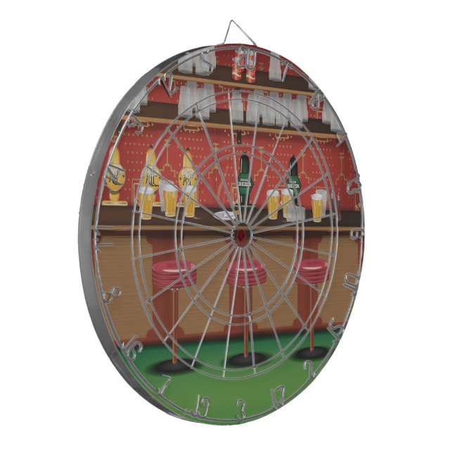 British Pub Bar Dartscheibe (Vorderseite Links)