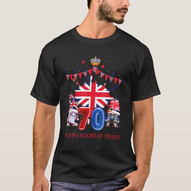 British Queen Monarchy Platinum Jubilee Celebratio T-Shirt (Vorderseite)