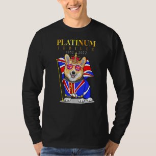 British Queen Monarchy Platinum Jubilee Union Jack T-Shirt