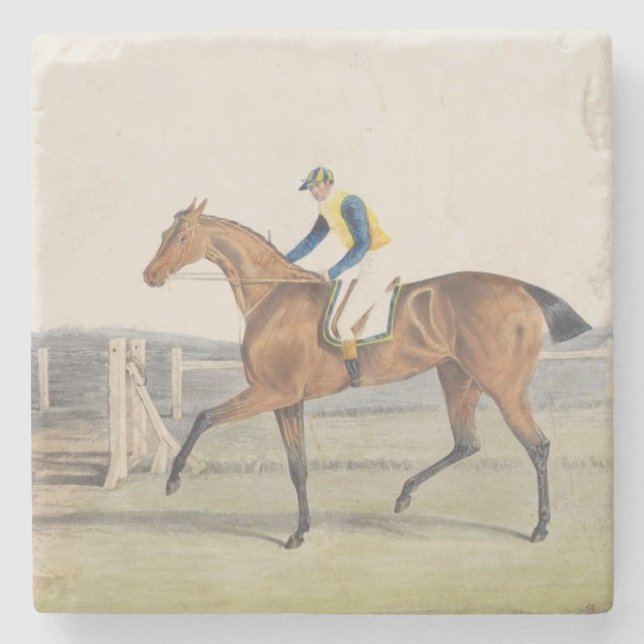 British Racehorse (Die Herzogin) Steinuntersetzer (Vorderseite)