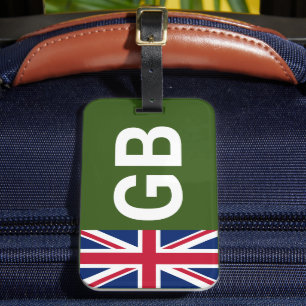 British Racing Green Gepäckanhänger