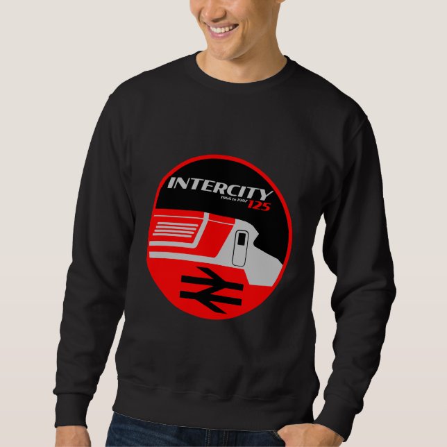 British Rail Intercity Classic Train Enthusiast Sweatshirt (Vorderseite)