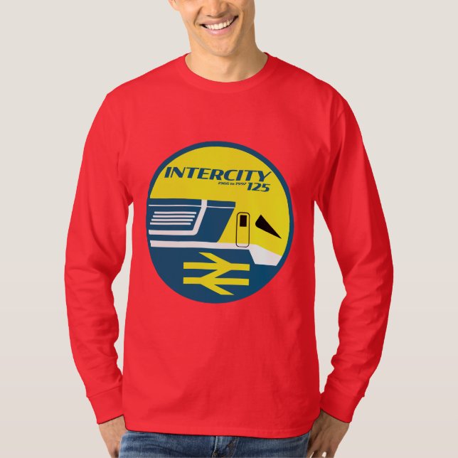 British Rail Intercity Classic Train Enthusiast T-Shirt (Vorderseite)