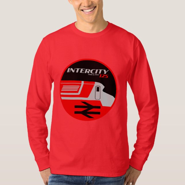 British Rail Intercity Classic Train Enthusiast T-Shirt (Vorderseite)