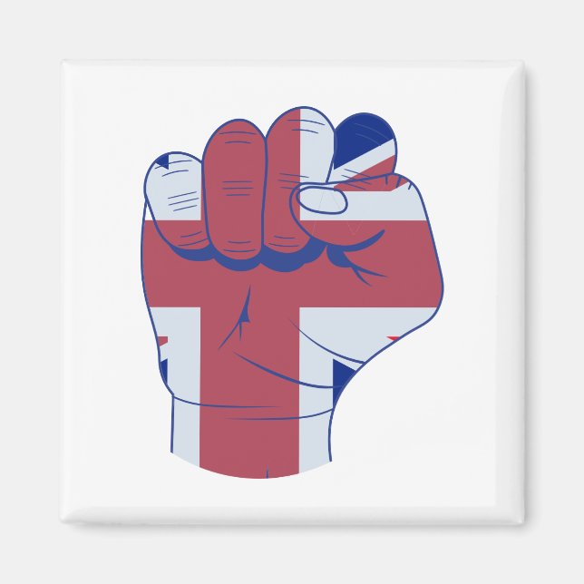 British Raised Fist Magnet (Vorne)