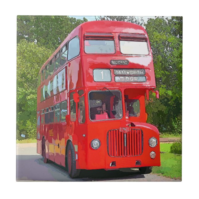 BRITISH RED BUS FLIESE (Vorderseite)