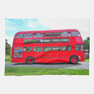 BRITISH RED BUS GESCHIRRTUCH