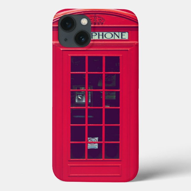 British Red Phone Box Case-Mate iPhone Hülle (Rückseite)