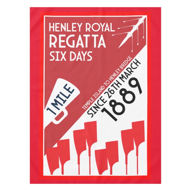 British River Thames Regatta Tischdecke (Vorderseite)