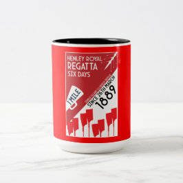 British River Thames Regatta Zweifarbige Tasse