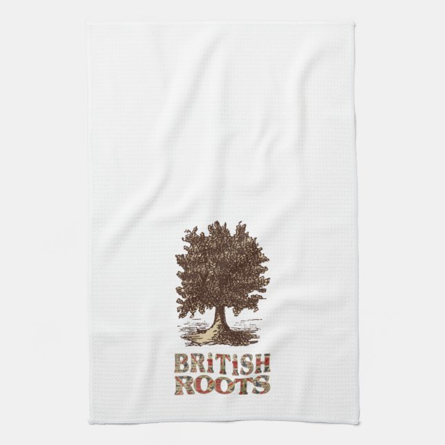 British Roots Family Tree Tee Handtuchhandtuch Han Handtuch (Vertikal)