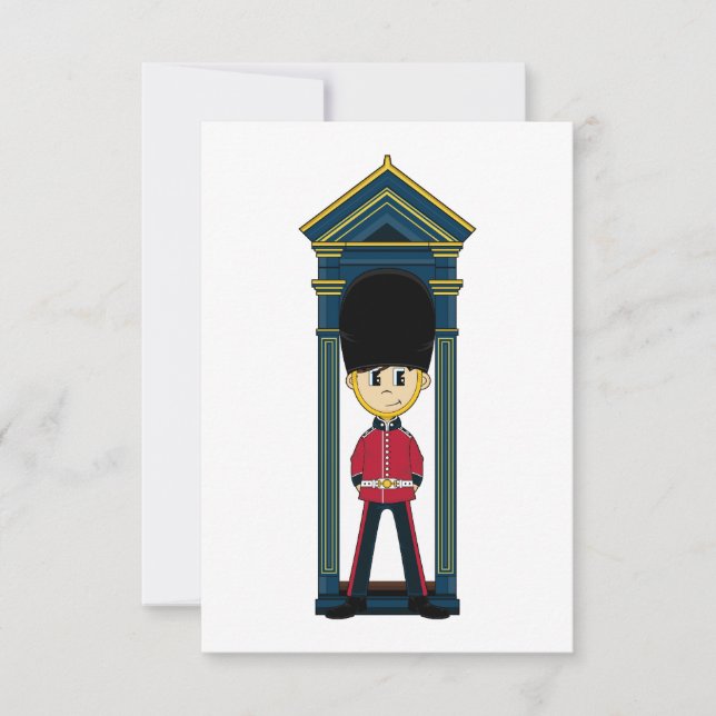 British Royal Guard RSVP Card Karte (Vorderseite)