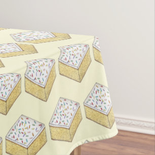 British School Cake Vanilla Slice Rainbow Sprinkle Tischdecke