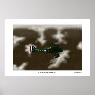 British Se5A kämpft Ersten Weltkrieg Poster