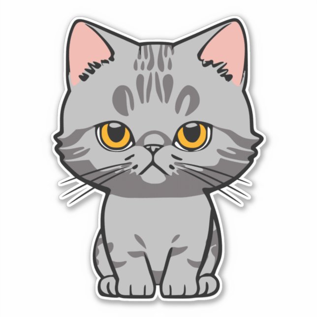 British Shorthair Aufkleber (Vorderseite)